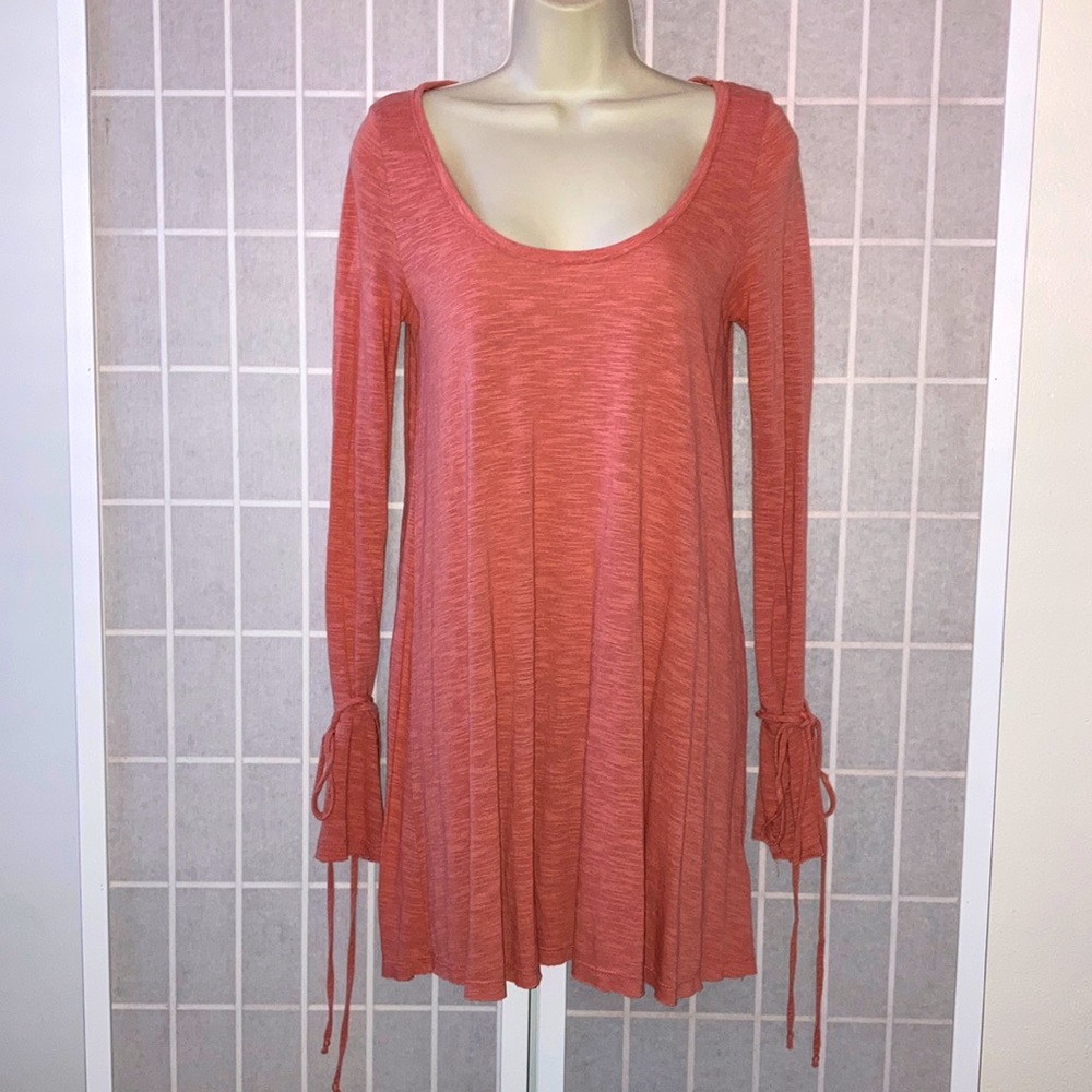 Free People FP BEACH Salmon Pink Boho Tunic/Dress